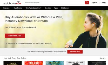Audio books now