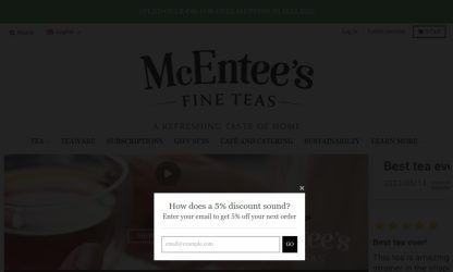 Mcentees tea