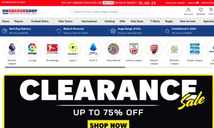 Uk soccer shop